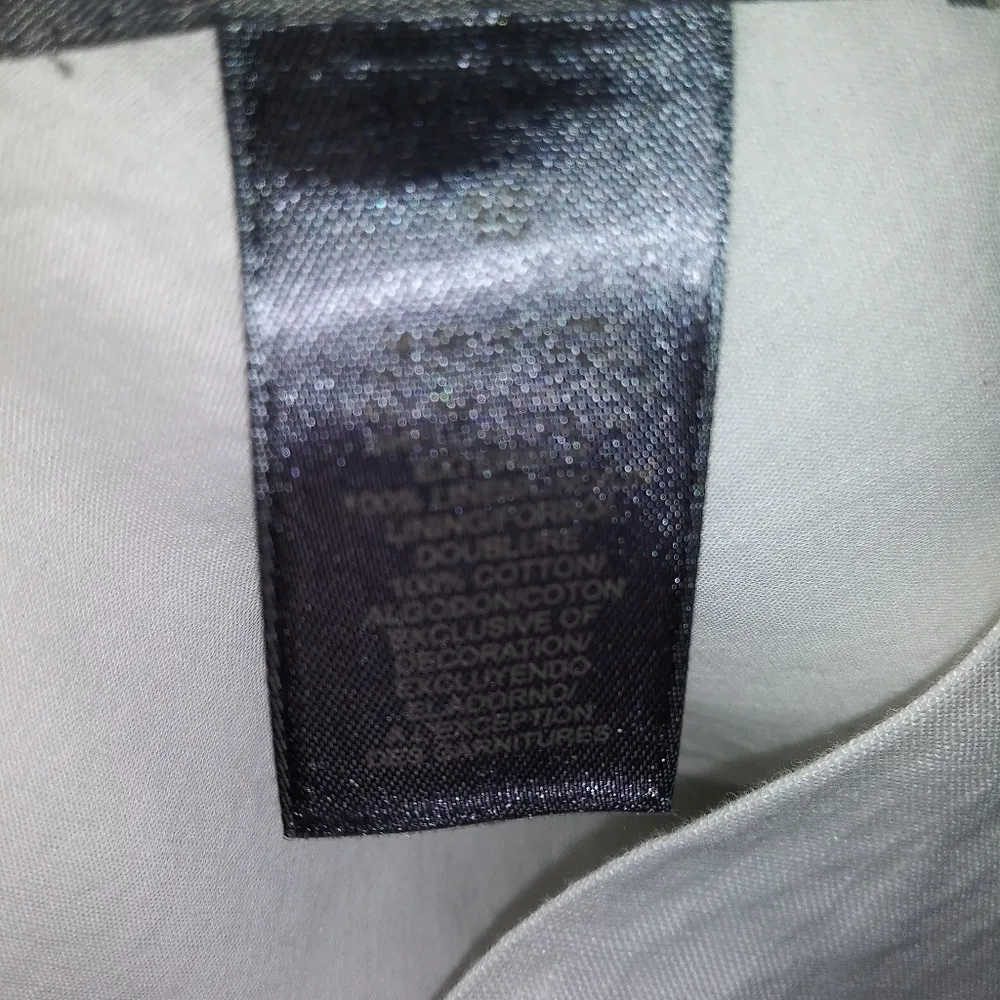 Liz Claiborne White Linen Midi Eyelet Trim Sleeveless Beachy Wedding Dress Sz 16 - Image 10