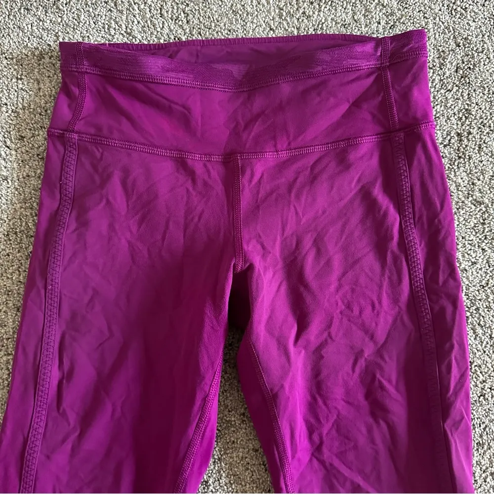 Lululemon Purple Crop Camo Leggings - Image 6