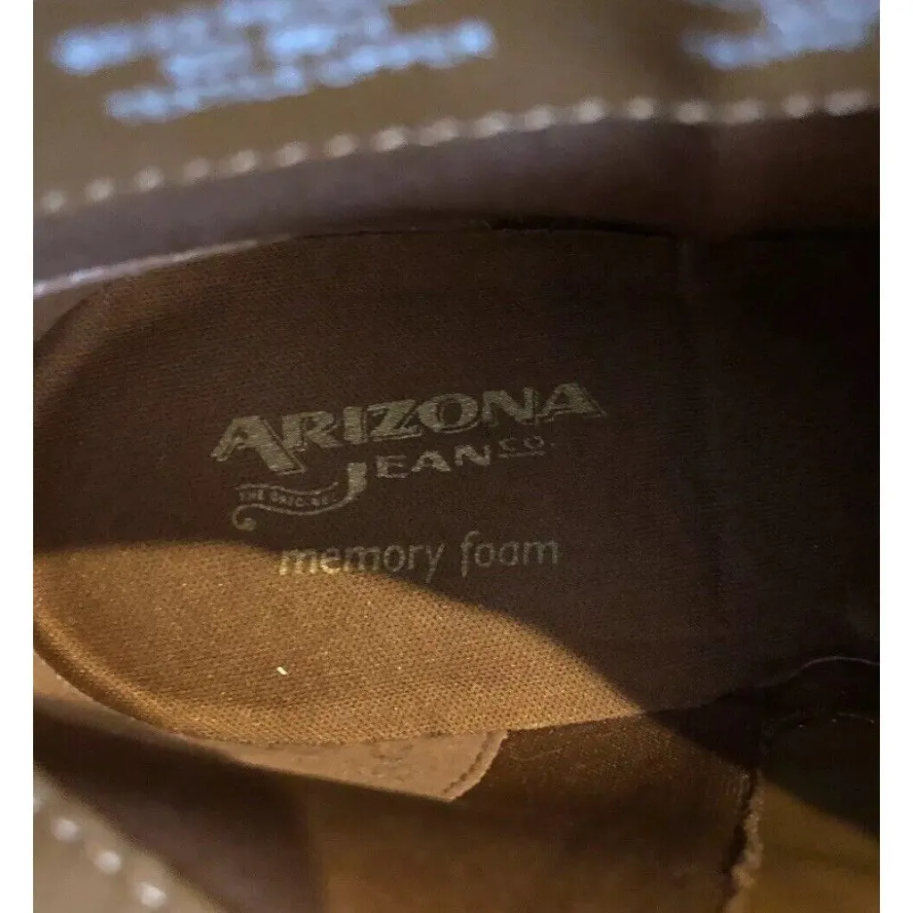 Arizona Jeans "Paisley" Brown Faux Suede Ankle Boots Booties MEMORY FOAM 8M Size 8 - Image 10