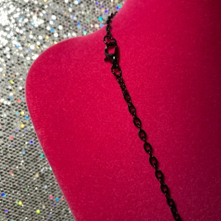 Thick Thighs and Spooky Vibes Necklace Gothic Jewelry Halloween witchy emo goth - Image 6