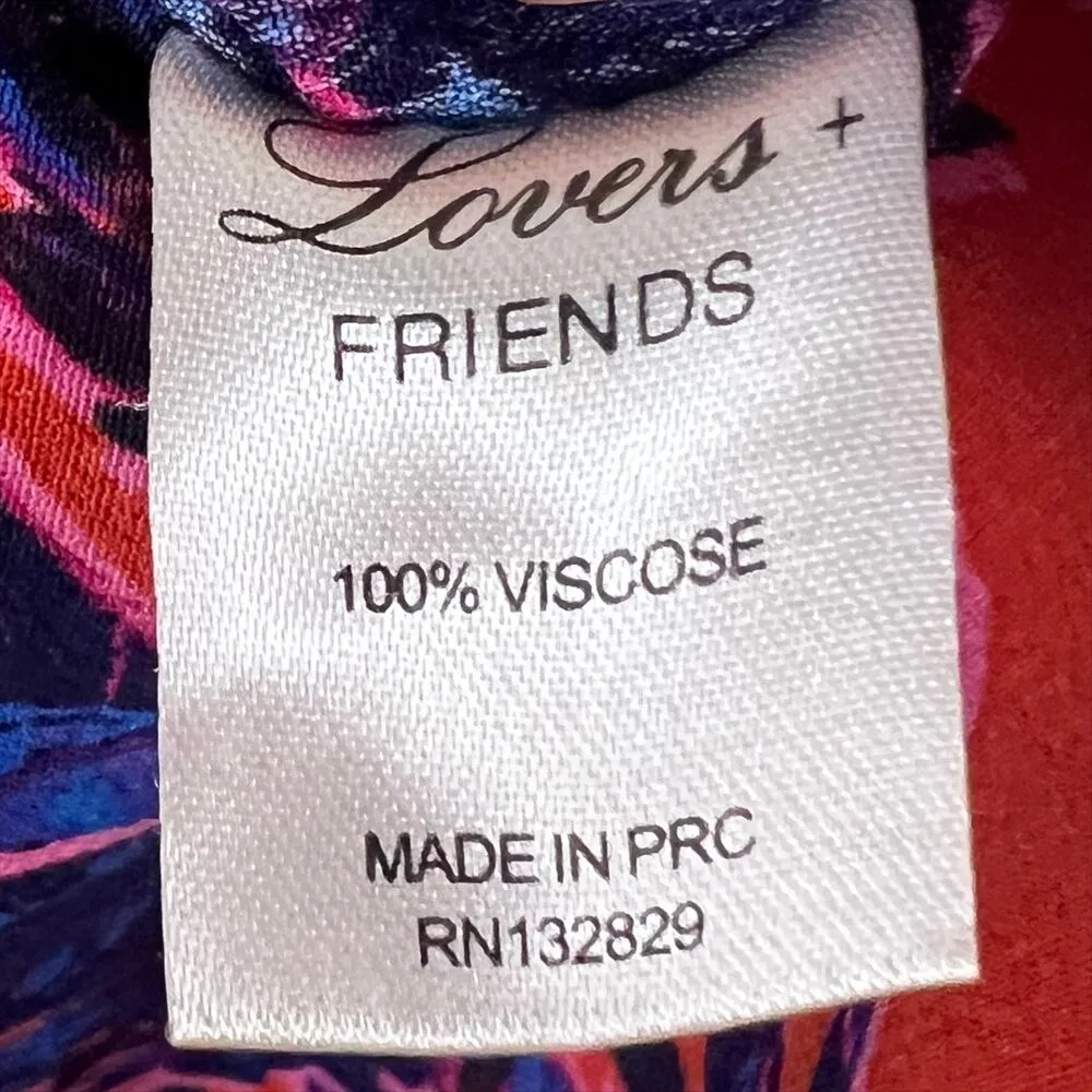 Lovers + Friends Can't Let Go Sleeveless Romper in Red Floral Print Size XS - Image 8