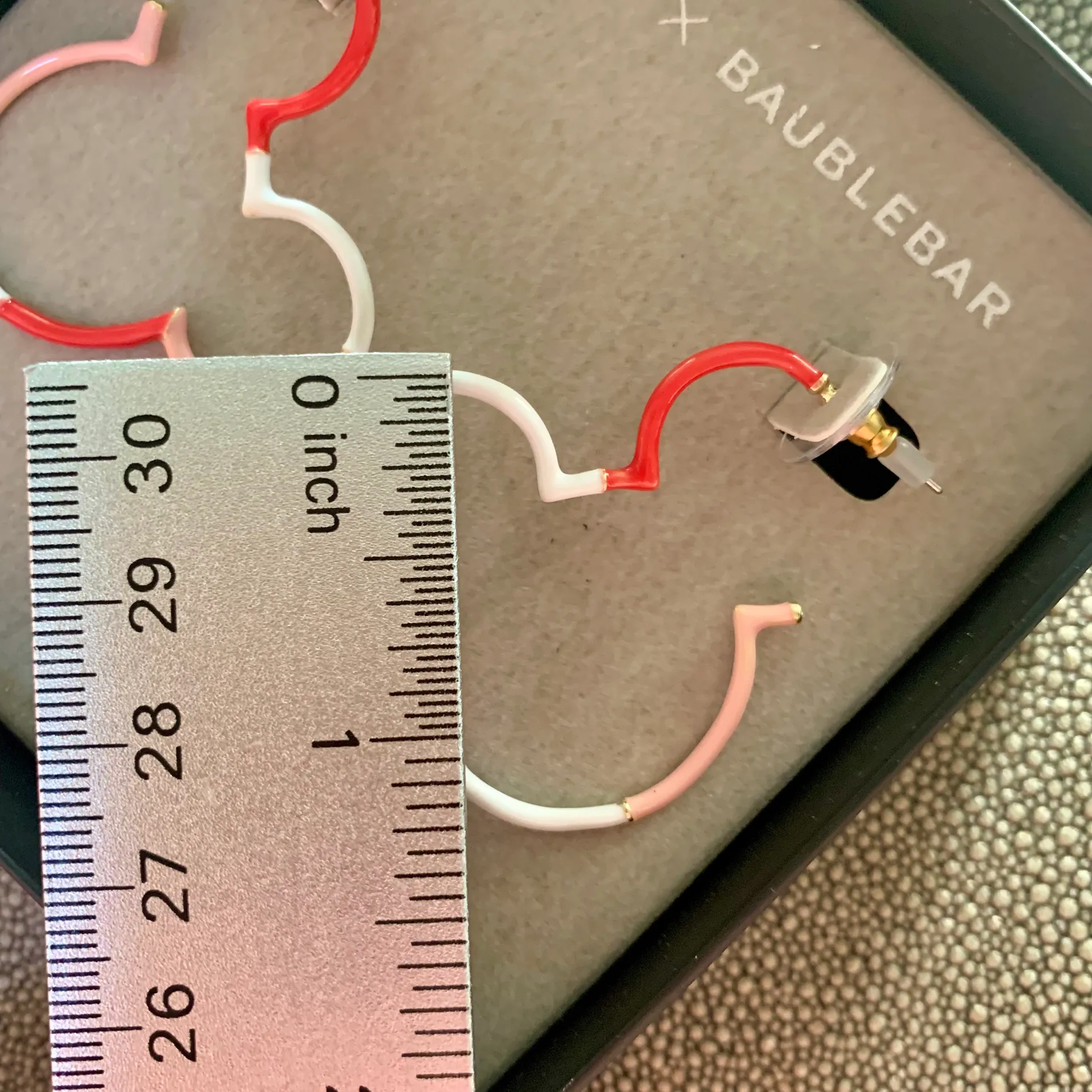 X BaubleBar Mickey Outline Earrings - Image 3