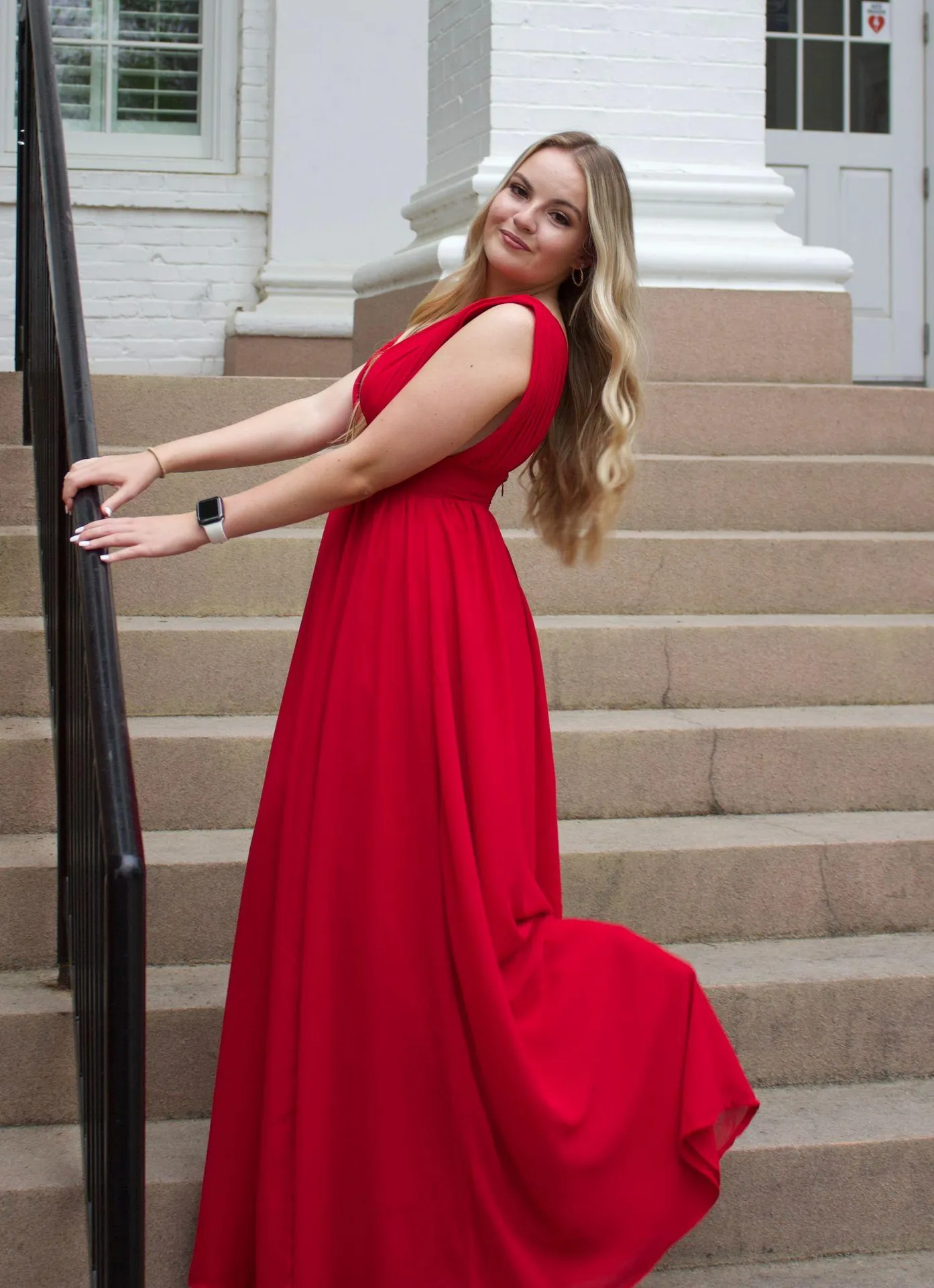 Formal Red Dress - Image 2