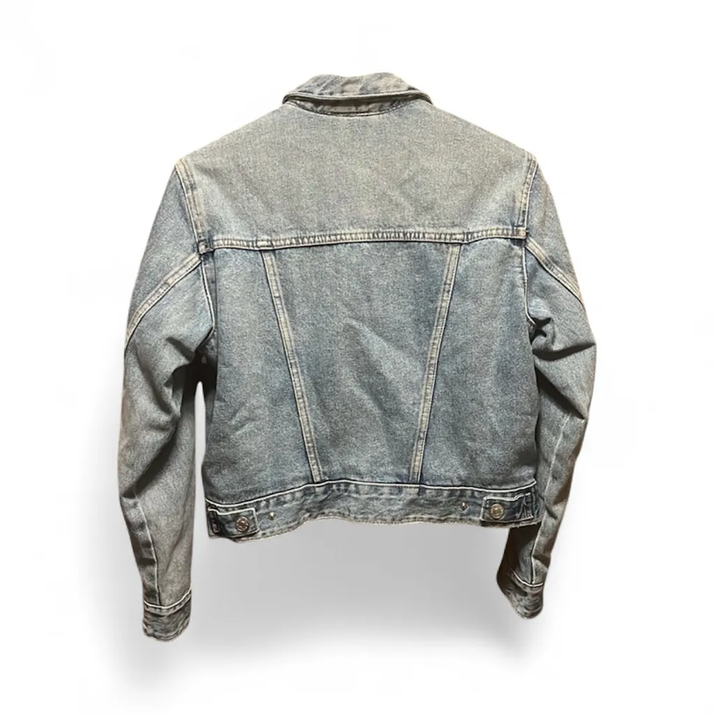 ZARA  Sherpa Lined Denim Jacket - Size S - Image 5