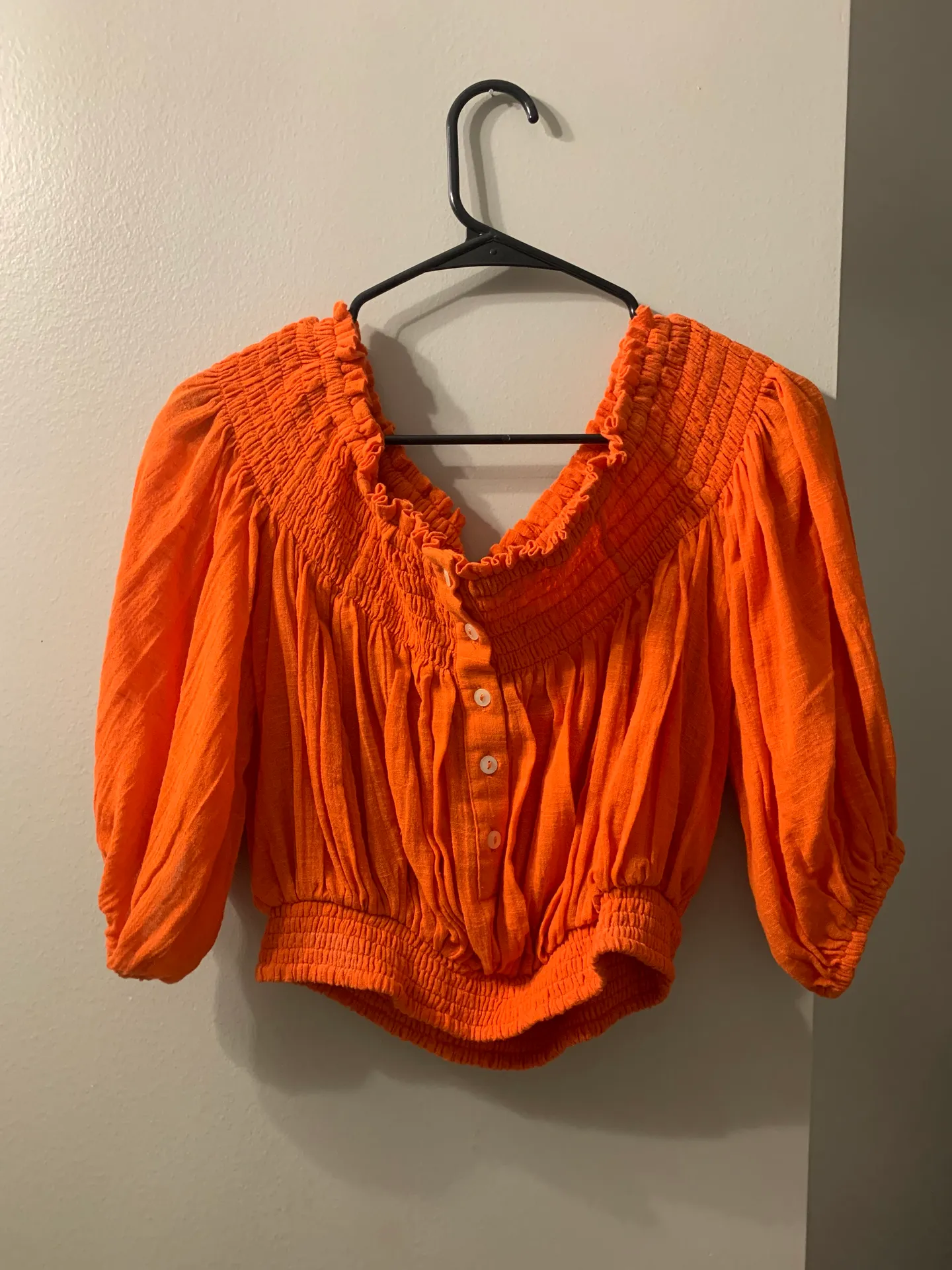Orange Off The Shoulder Top - Image 2
