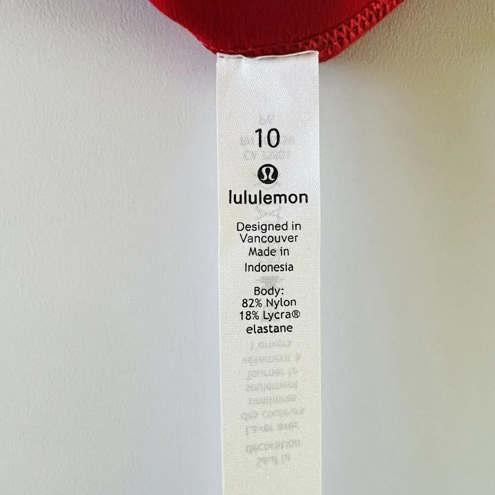 LULULEMON ATHLETICA Dark Red Wunder Under HR 7/8 Tight *LNY Leggings - US 10 - Image 6