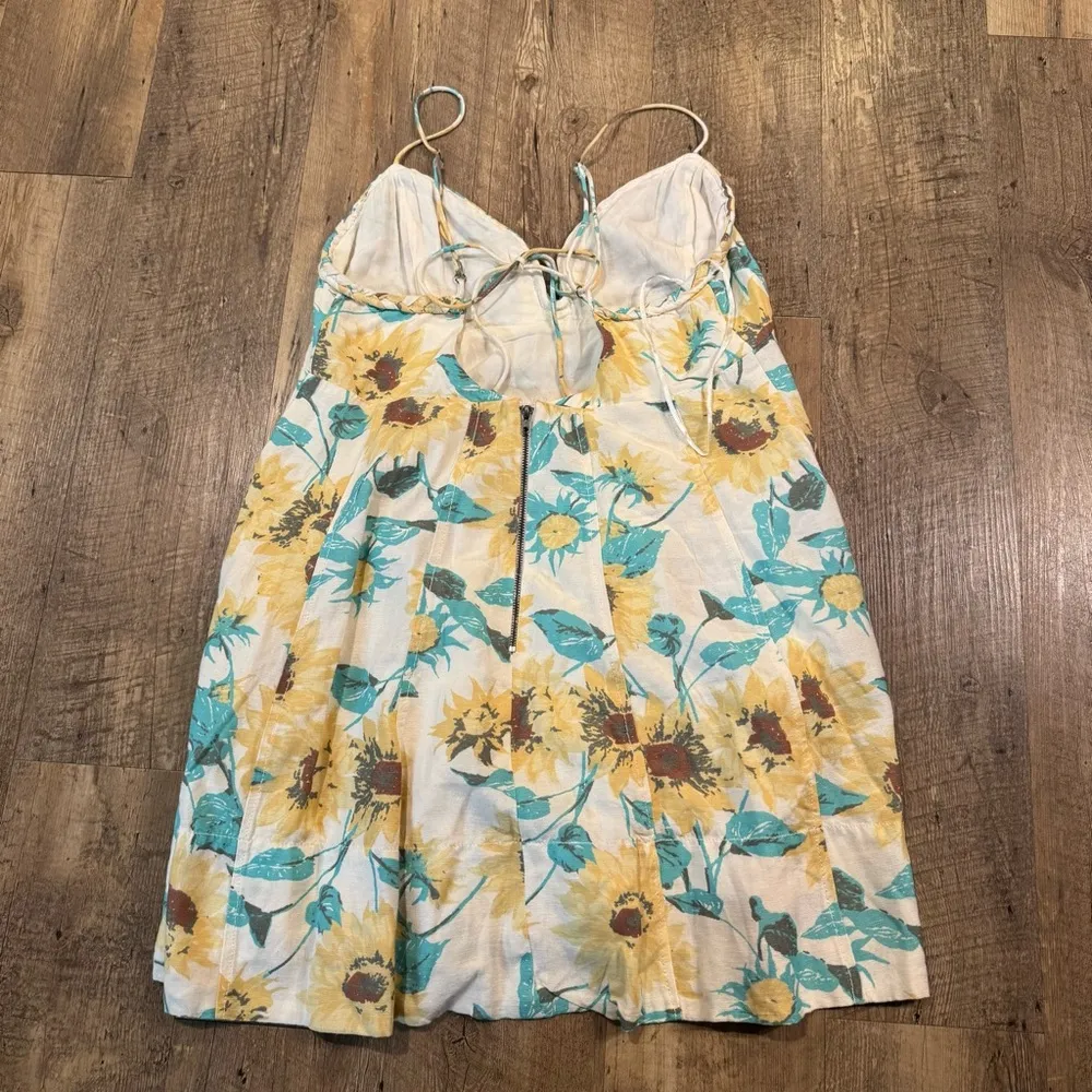 NWT Free People Altura Printed Mini Dress Sunflower Large - Image 5