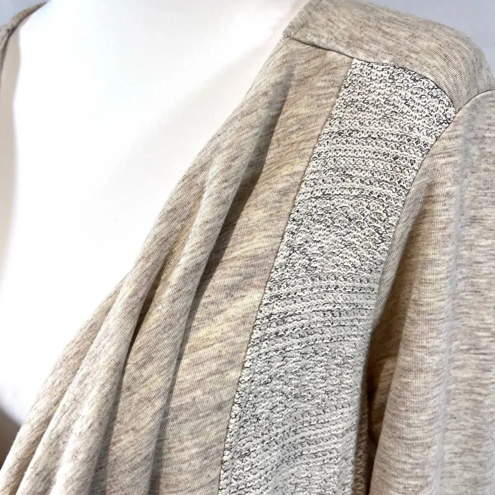 Maurice’s cream waterfall cotton blend cardigan sweater jacket size large - Image 4