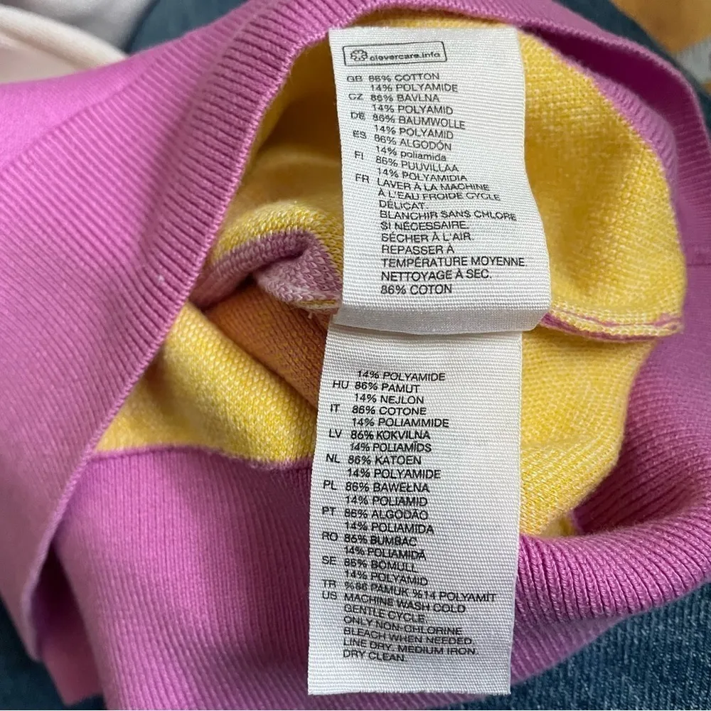 & Other Stories & Other Stories Multicolor Chevron Pullover Sweatshirt Size XS - Image 6