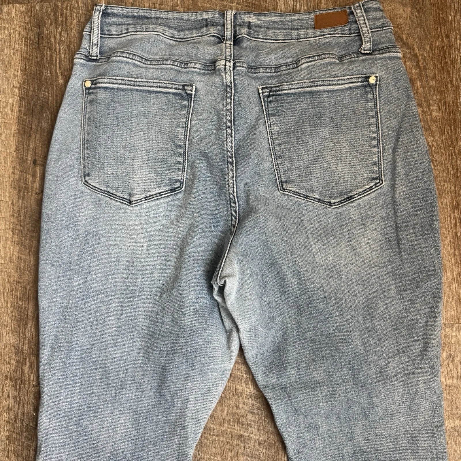 Judy Blue Relaxed Fit Denim Jeans JB88262 Women's Size 18W High Rise Light Wash - Image 9