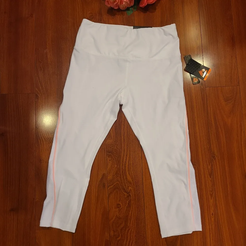 RBX Active White Tight Leggings Size Large - Image 3