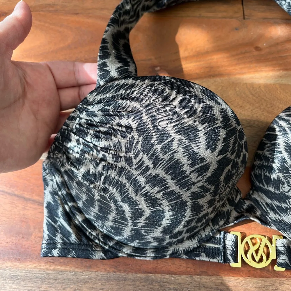 Victoria’s Secret Bombshell Push-Up Bikini Top VS swim 32B  animal print - Image 7