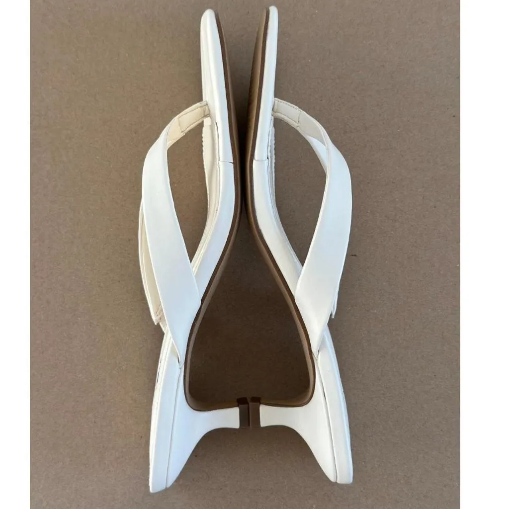 J.Crew Kitten Heel Sandals in Ivory, Size 7.5 - Image 4