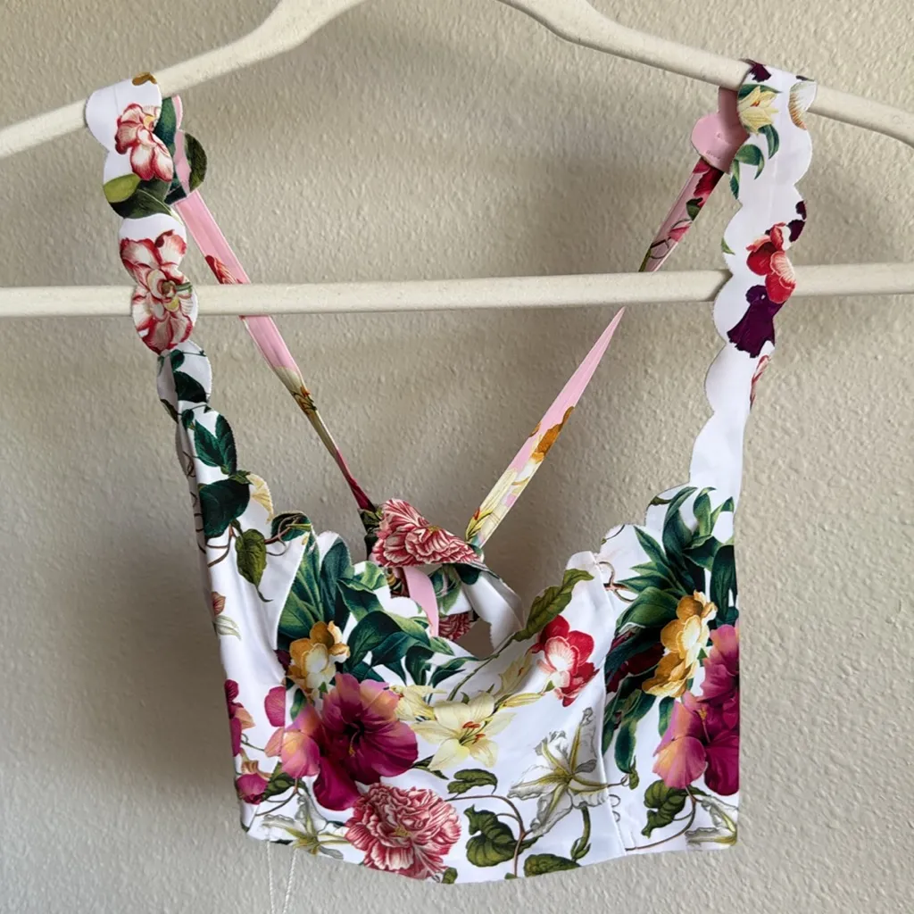 PQ SUMMER HIBISCUS REVERSIBLE SEAMLESS WAVE HALTER Pink Size M - Image 6