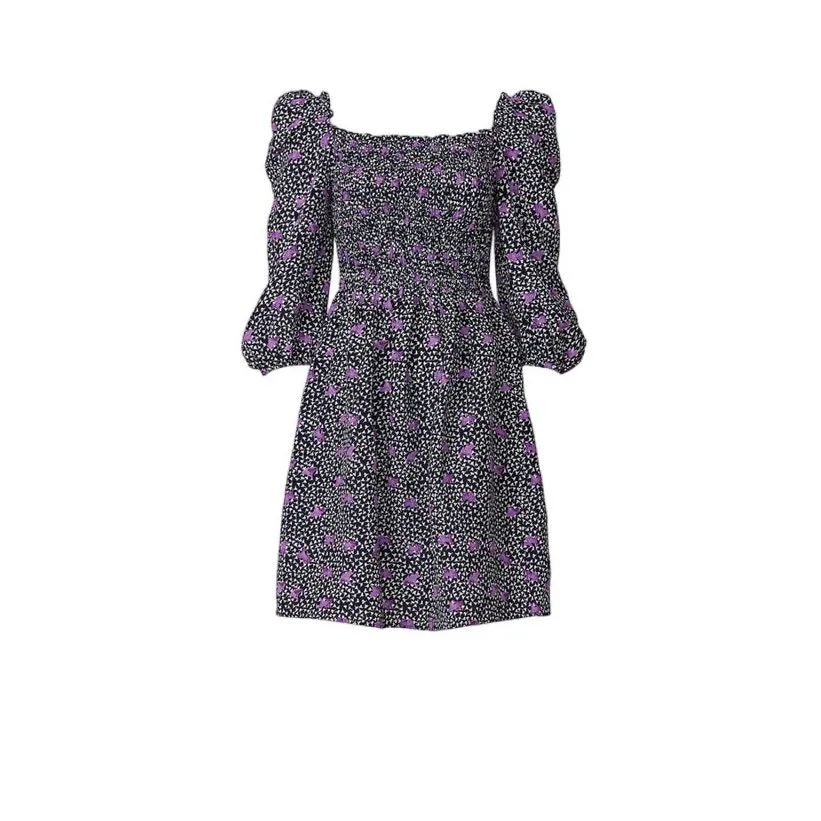 Maje Mini Dress Rappa Floral Smocked - Image 10