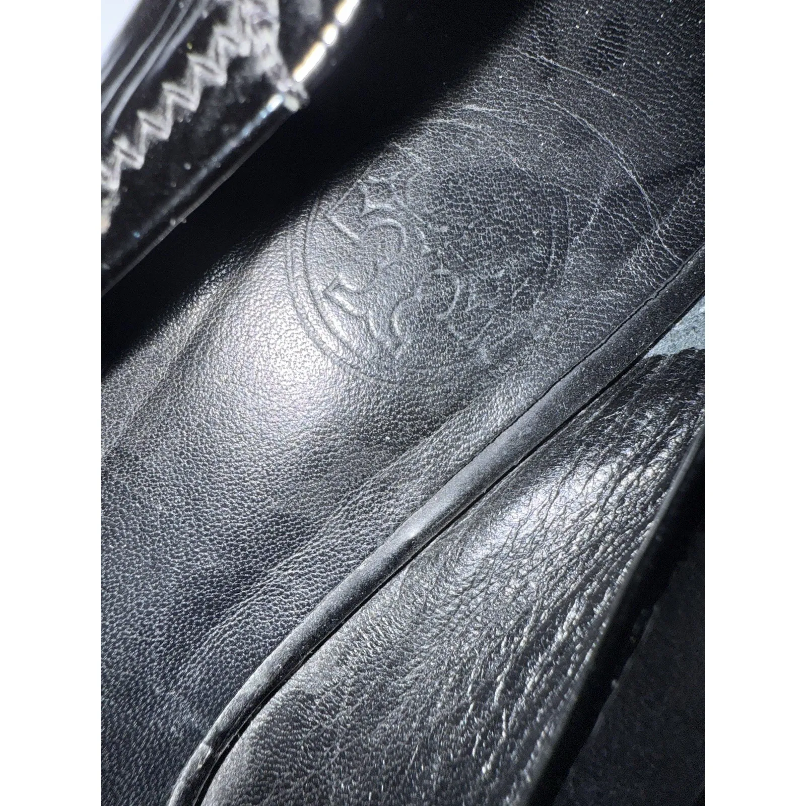 TORY BURCH Women's Reva Ballerina Ballet Flats Black Patent Leather  Size 6 N - Image 4