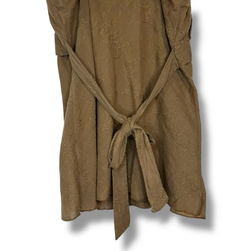 Y2K Charlotte Russe S Babydoll‎ Tie Embroidered Peasant Fairy Cami Tank Top VTG - Image 5