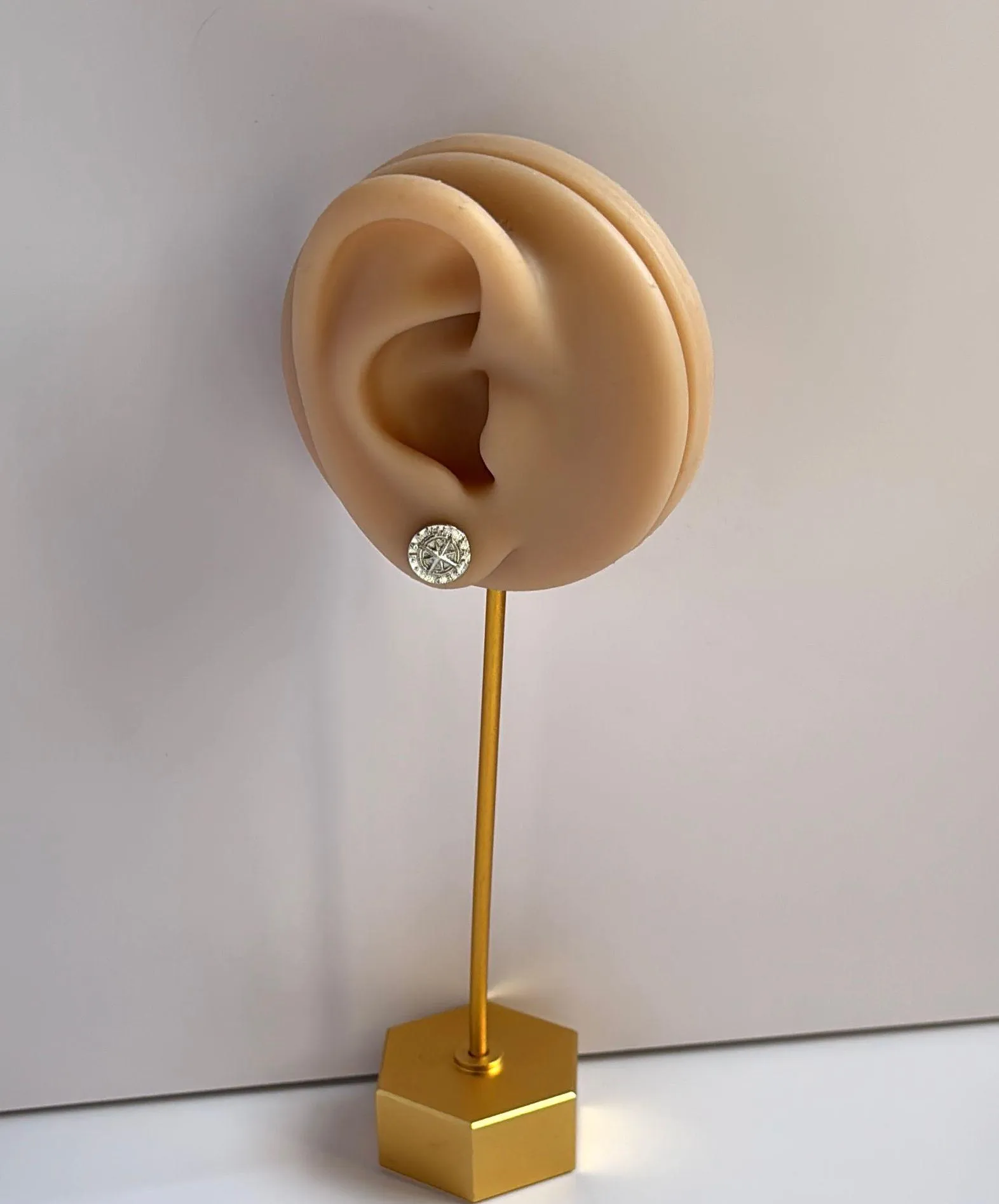 8mm Star Stud Earrings for Men Women Streetwear Punk Hip Hop Unisex Earrings Silver - Image 7