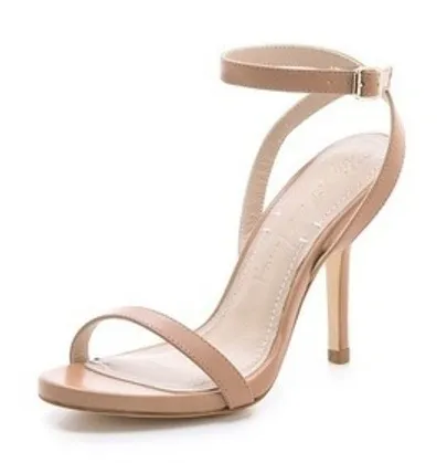 Elizabeth and James Women's Toni Bare Ankle Strap Stiletto Heels, Size 9.5 US - Image 1