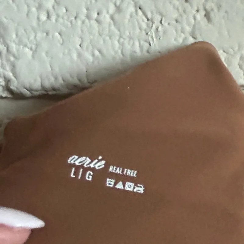 Aerie Real Free Brown Seamless Wireless Bra size L - Image 2