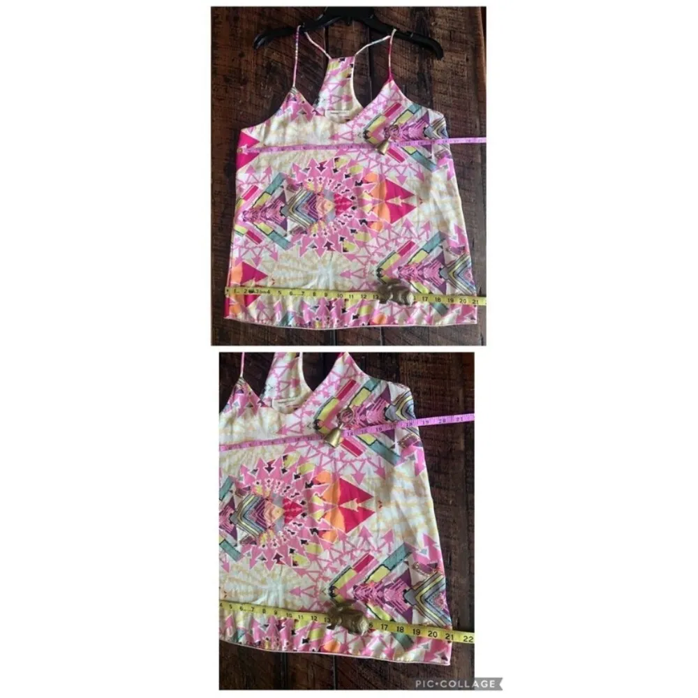 Newbury Kustom  Aztec Patterned Racer back Tank Top Size Medium - Image 7