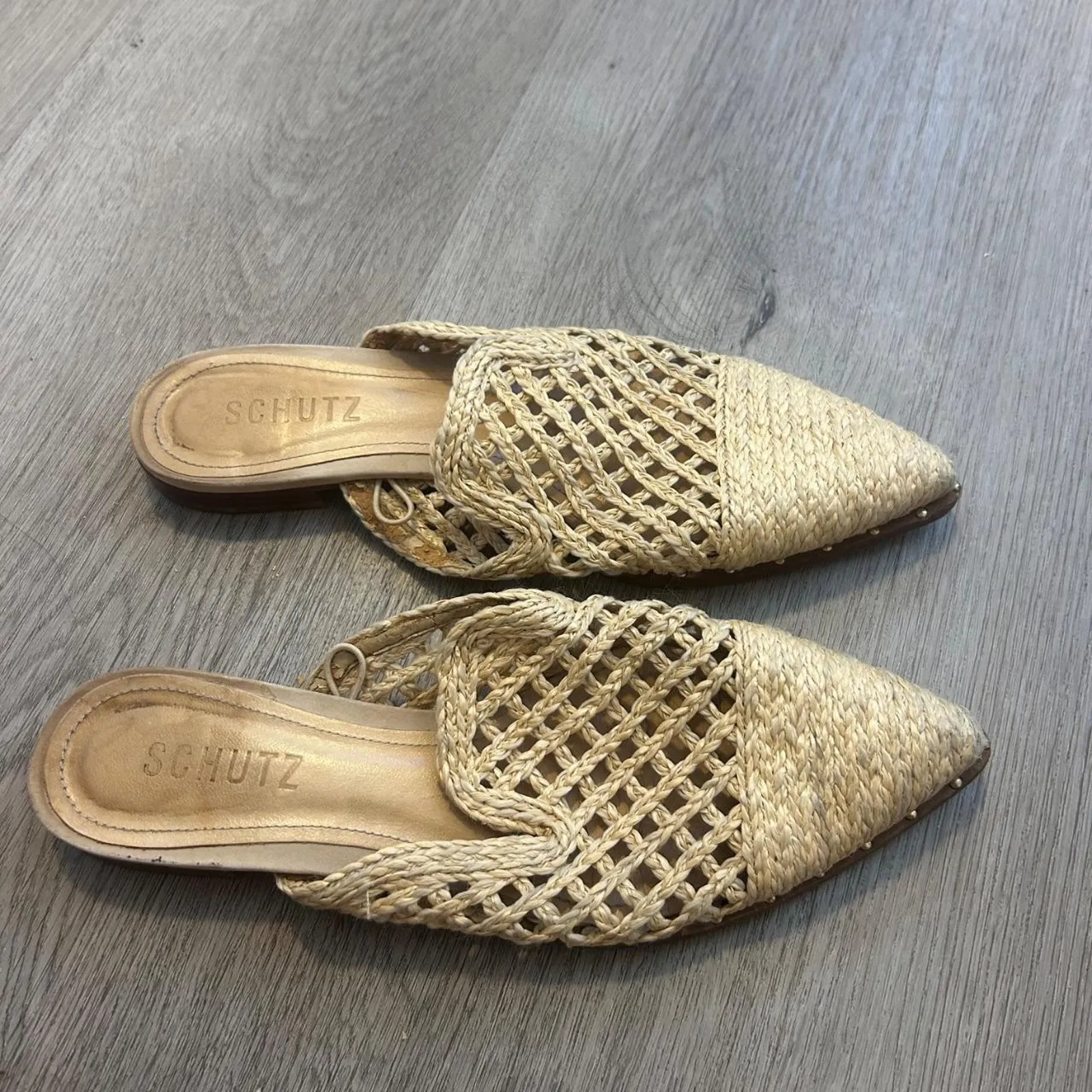 Schutz size 6 crochet shoes - Image 2