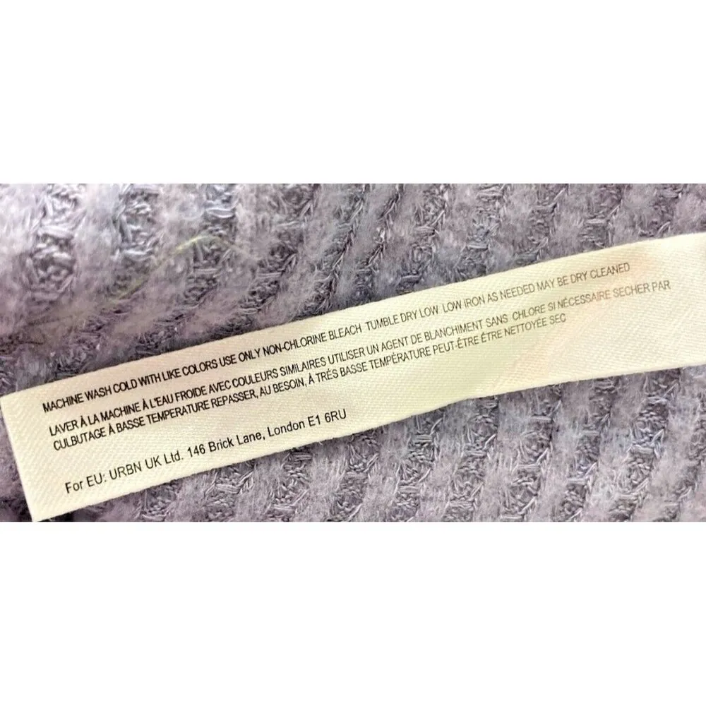 NWT Out From Under Urban Outfitters Sweater Women’s Size S Boxy Oversized Purple - Image 5