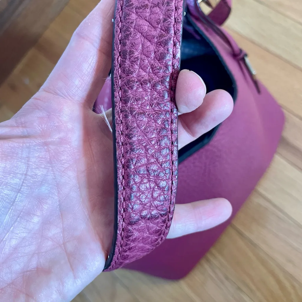 Kate Spade Raspberry Leather Shoulder Bag - Image 8