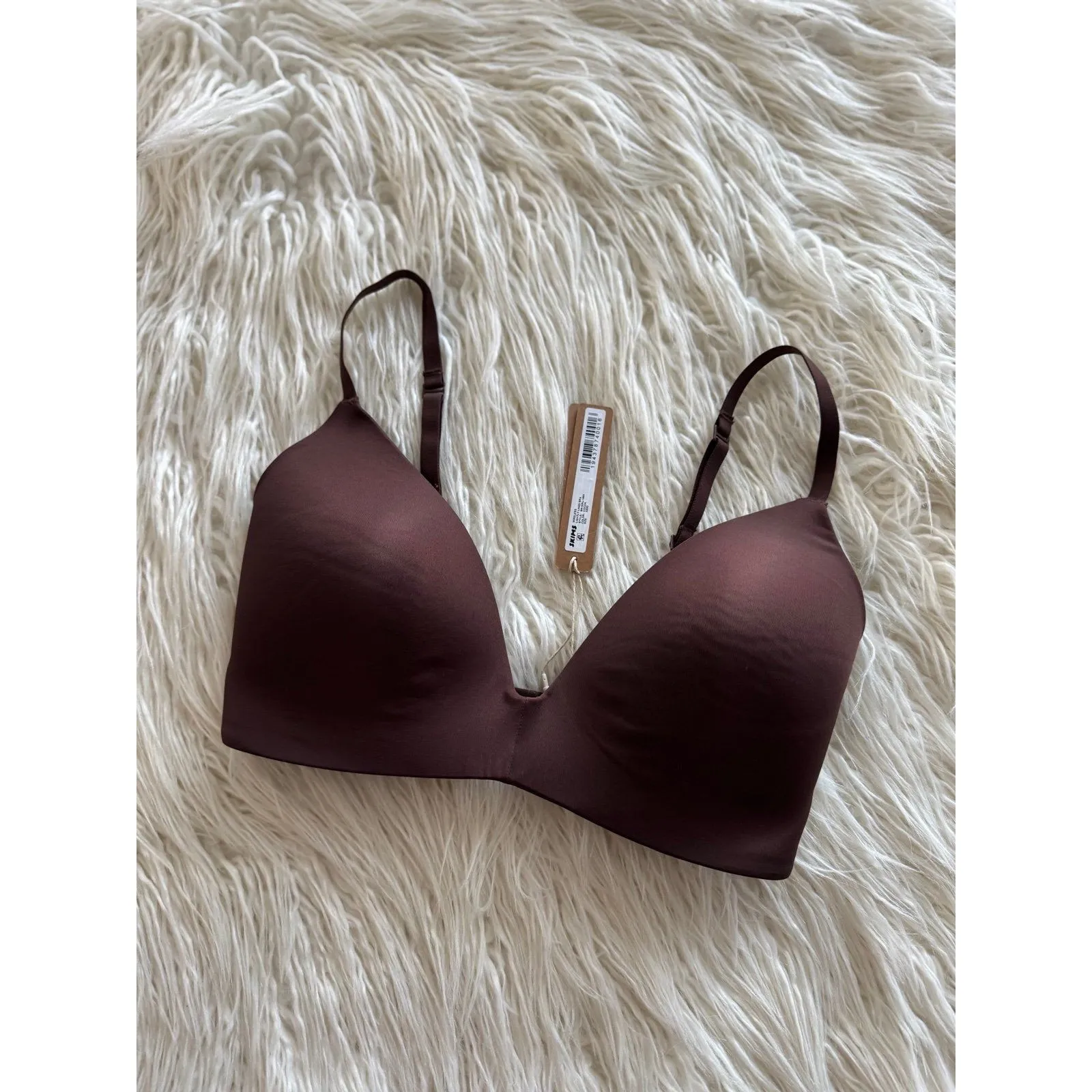 Skims Wireless Form T-shirt Bra Cocoa Size 32DD - Image 4