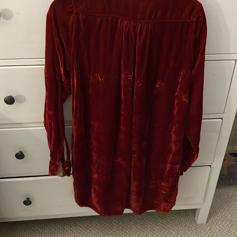 Free people x cp shades Jacey red velvet top orig msrp $268 - Image 9