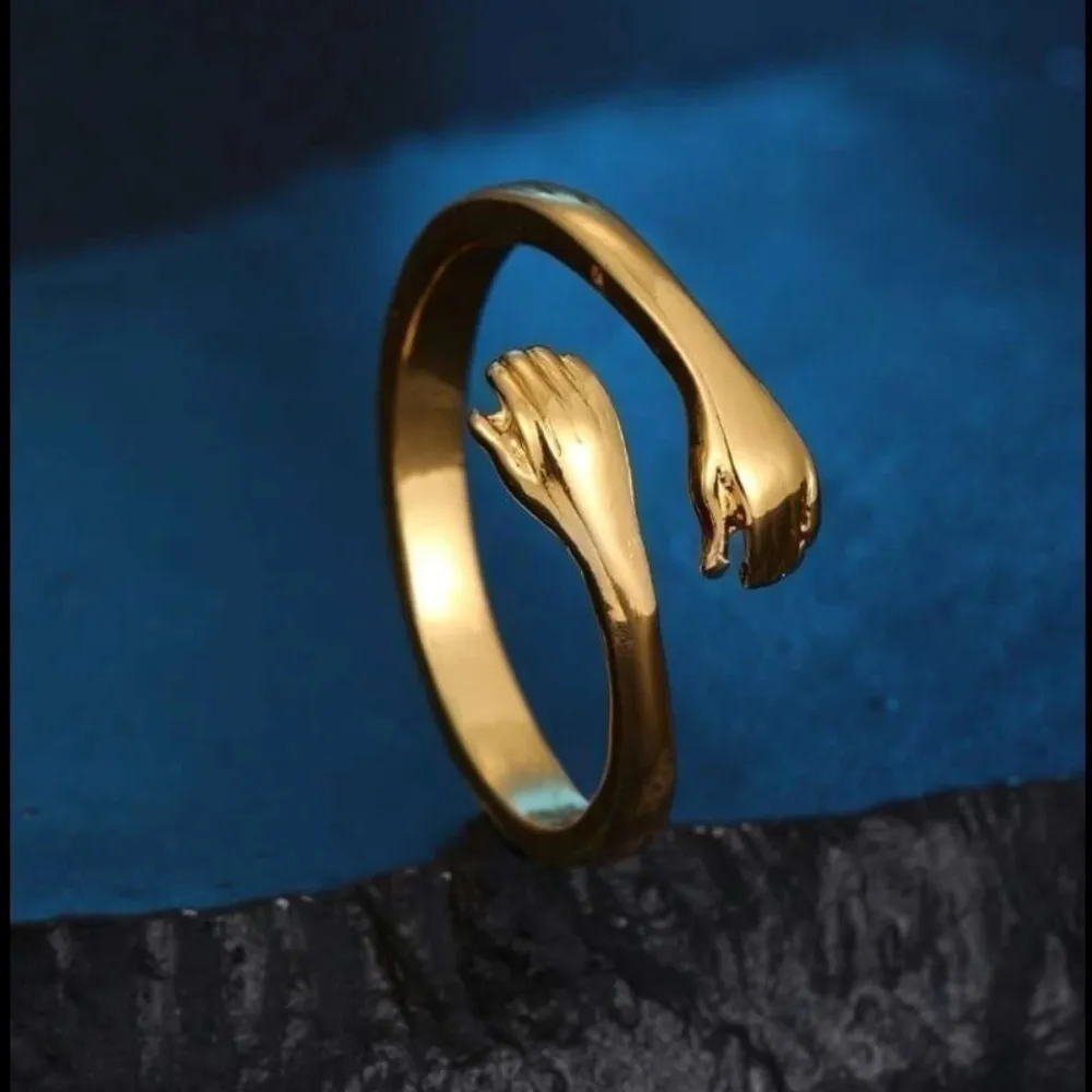 18k gold tone self love hug ring ❤️​​​​ - Image 5