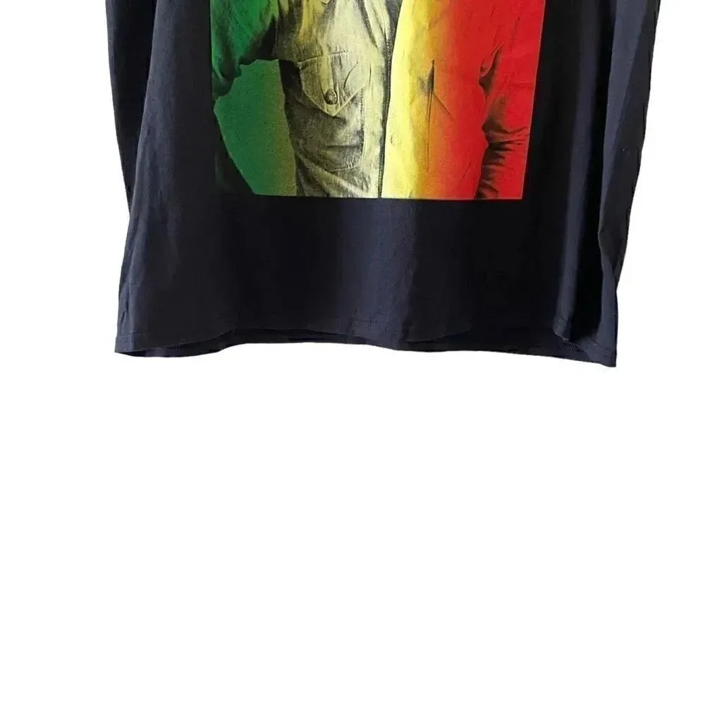 ZION Rootswear Unisex “Marley” Graphic Cotton Short Sleeves SZ XL Black - Image 4