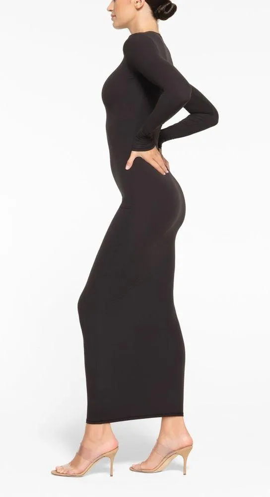 SKIMS Fits Everybody Crew Neck Long Sleeve Dress - Image 2