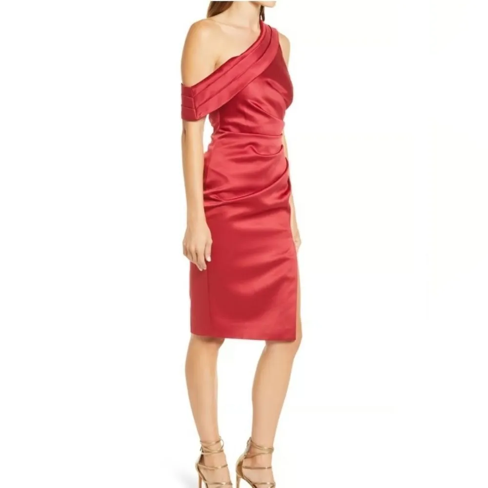 NWOT Lavish Alice Satin Cocktail Dress - Image 2