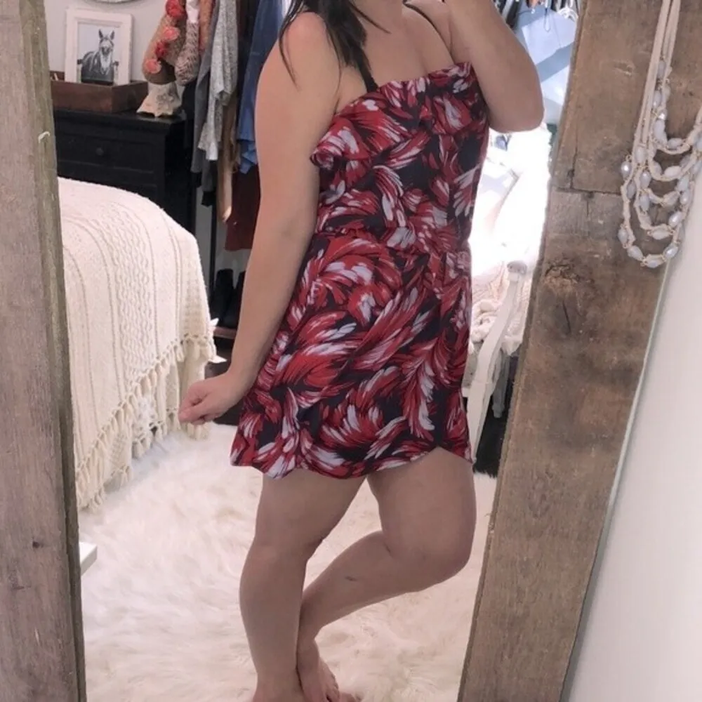 Gap size medium summer strapless dress Red - Image 3