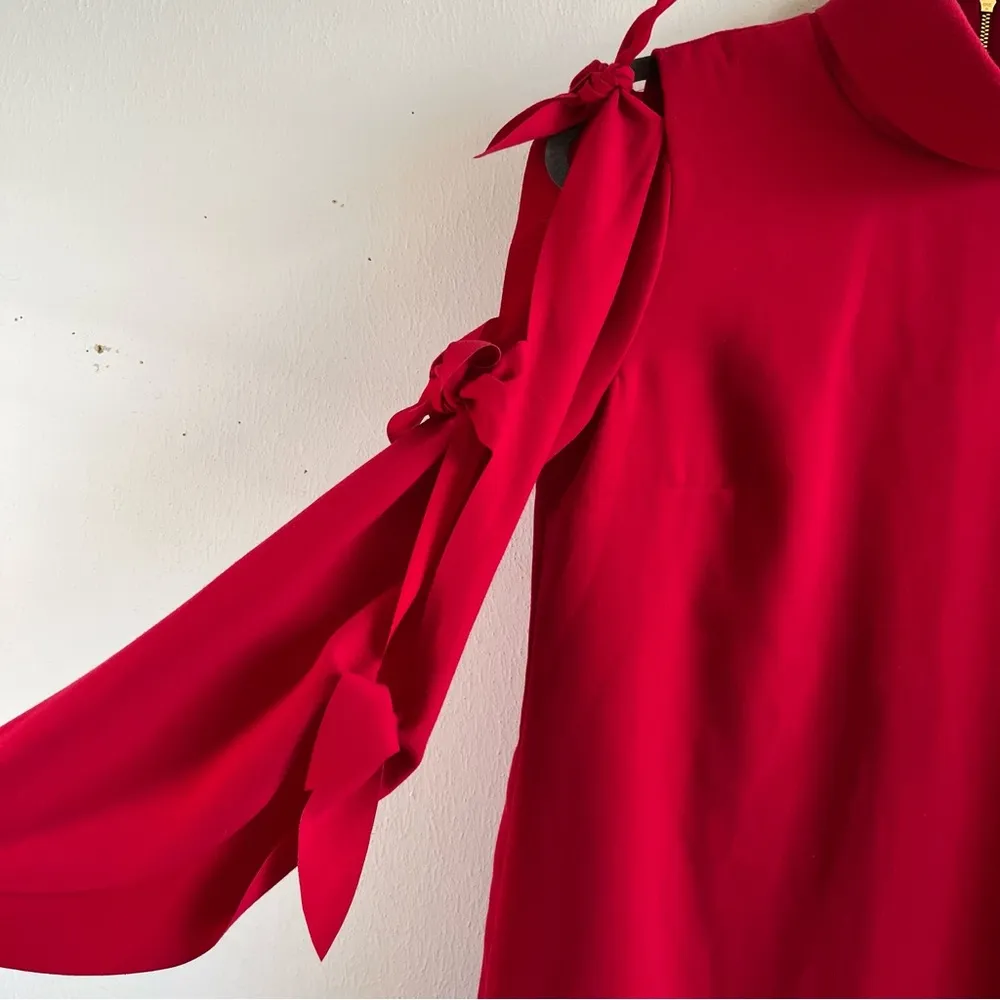 Alex Marie Dress Crimson Red Nina Tie Sleeve Detail Midnight Mystery Sz 2 NWT - Image 5