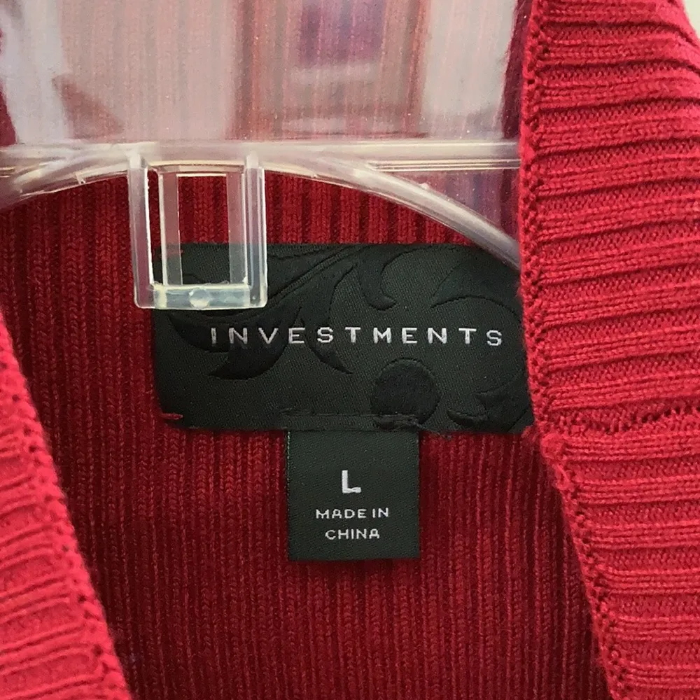 FINAL MARKDOWN INVESTMENTS ribbed sleeveless top large - Image 4