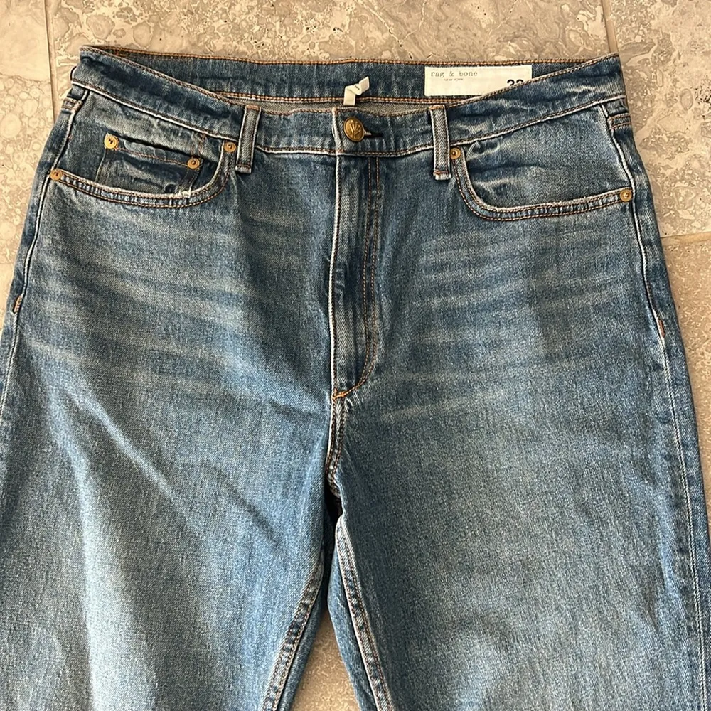 Rag & Bone Nina High-Rise Ankle Slim Straight Cigarette Jeans, Size 33 New w/Tag - Image 8