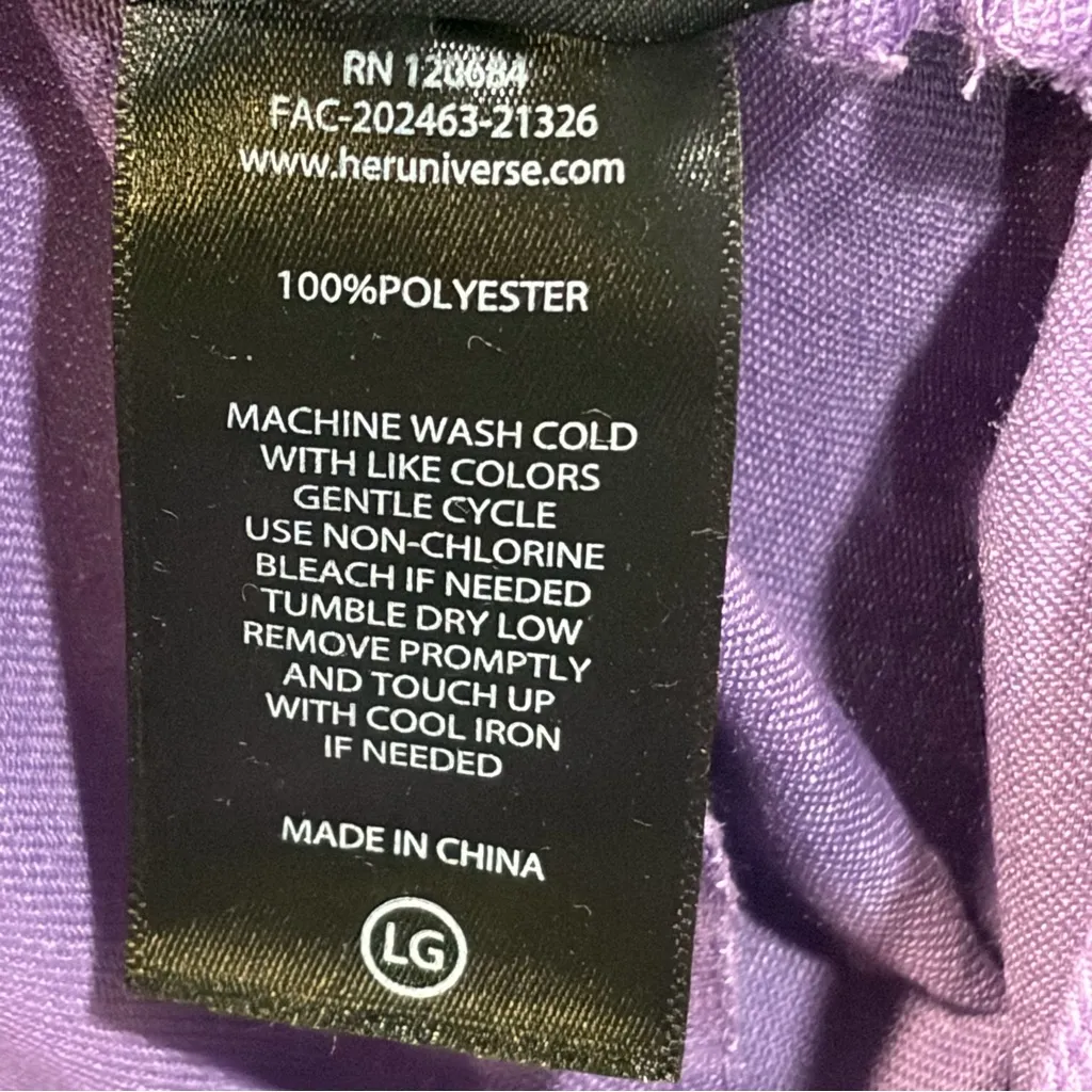 Her Universe Studio Ghibli Kikis Delivery Service Purple Suspenders Skirt Large - Image 8