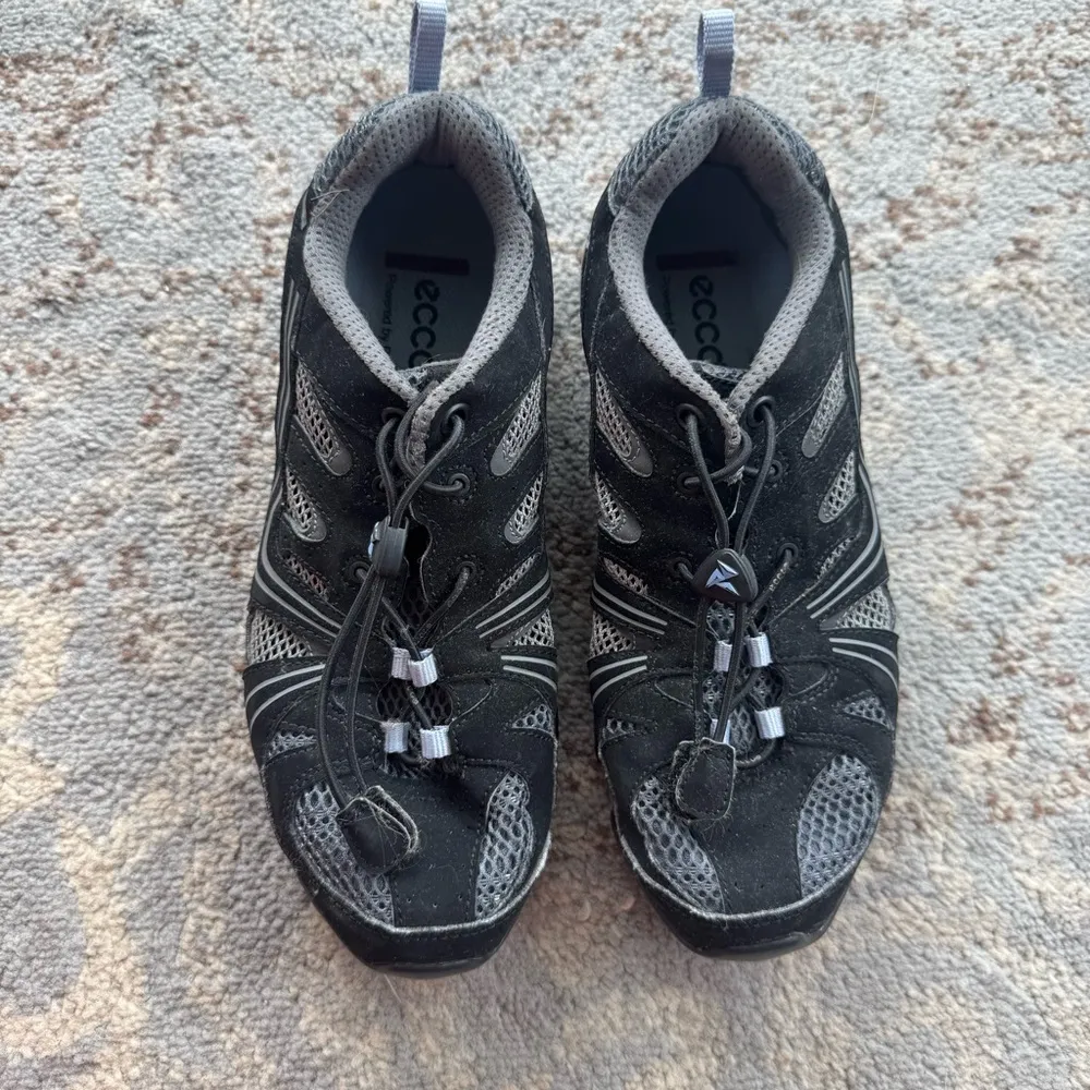 ECCO Receptor Rugged Mesh Trail Running Hiking Shoes Black Gray 9 - Image 8