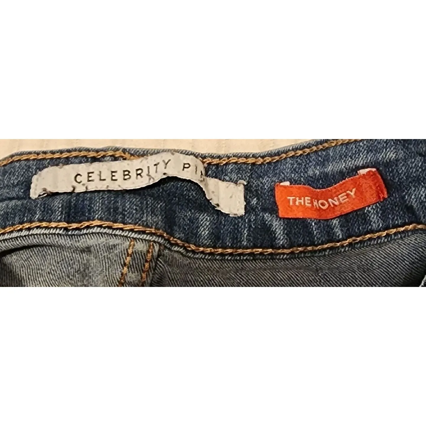 Celebrity Pink Denim Shorts Distressed‎ Cuffed Hem Blue Jean Shorts - Image 3