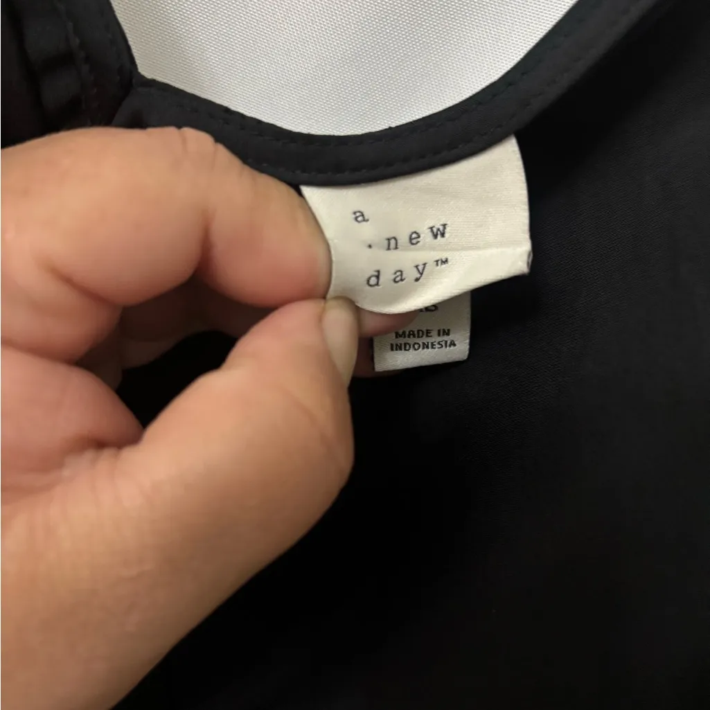 A New Day Black Midi Slip Dress - Image 4