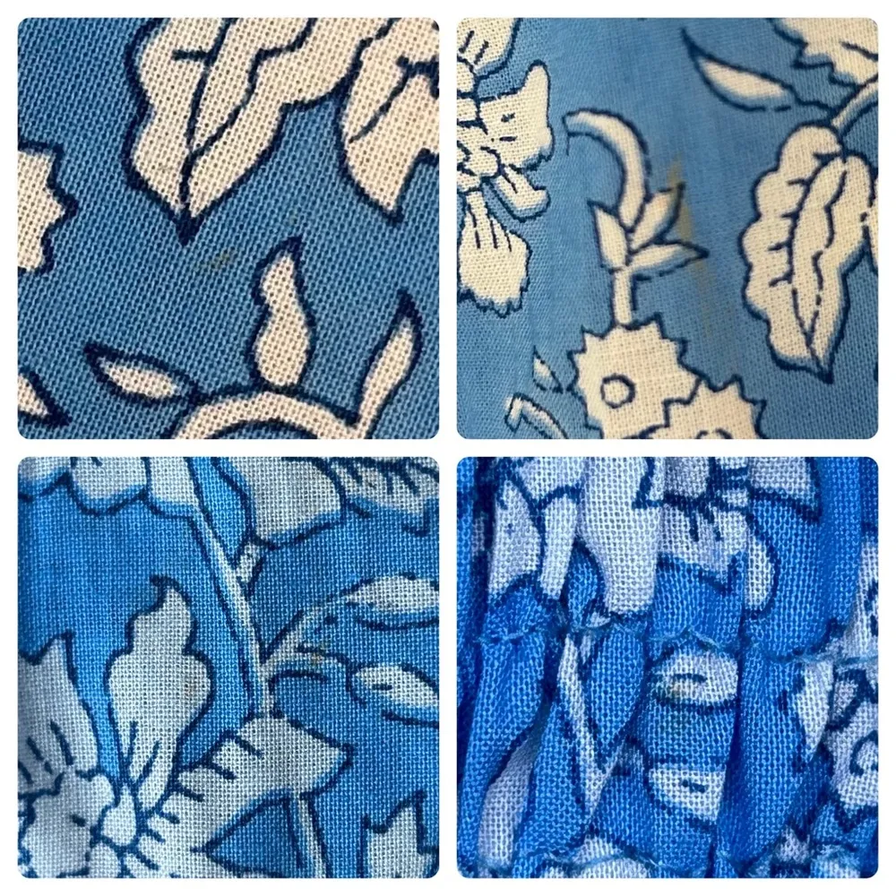 Pink City Prints Isabel Dress in Cornflower Lolita medium Blue - Image 14