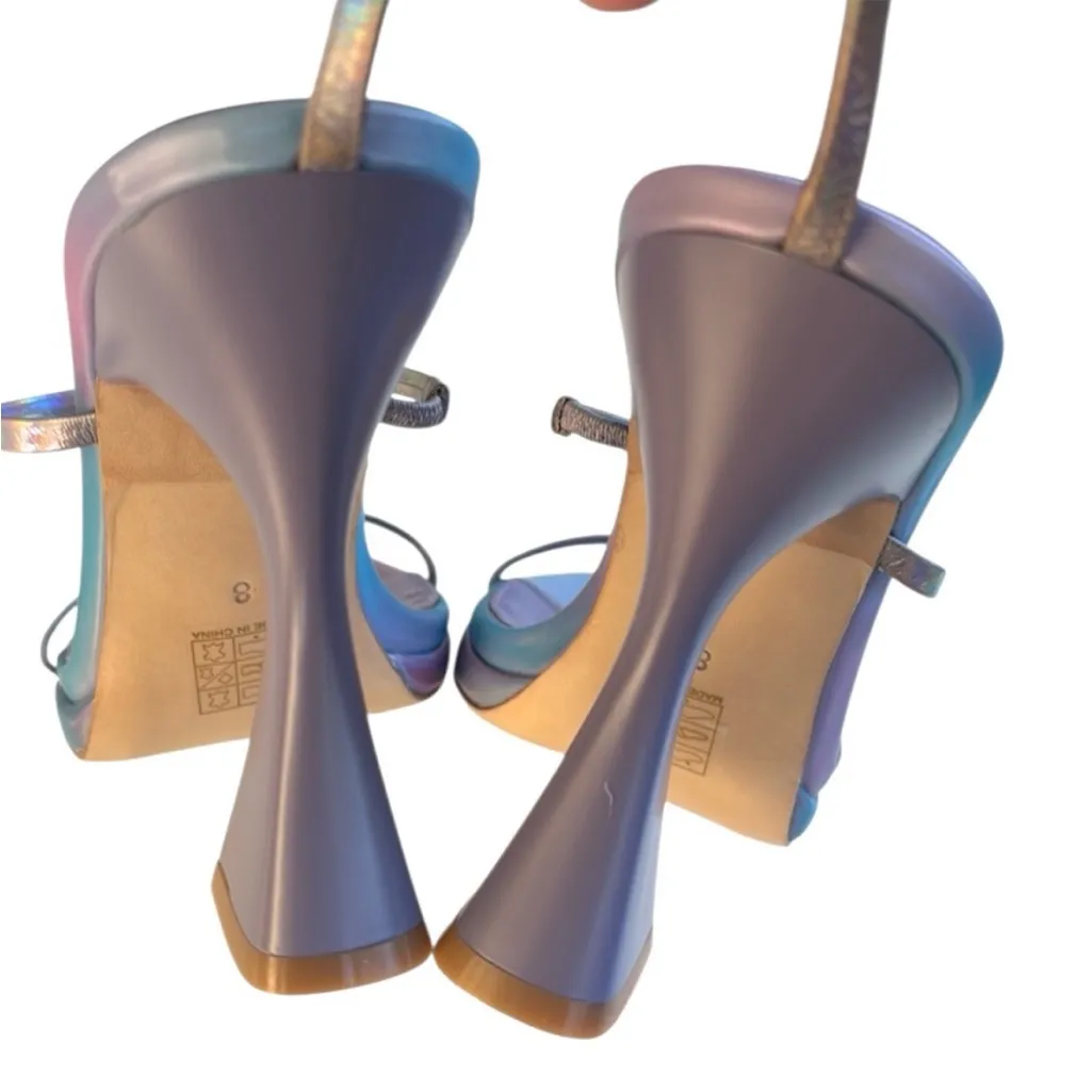 NWOT Revolve Song of Style Leather Penelope
Heels Purple Size 8 Retail $188.00 - Image 7