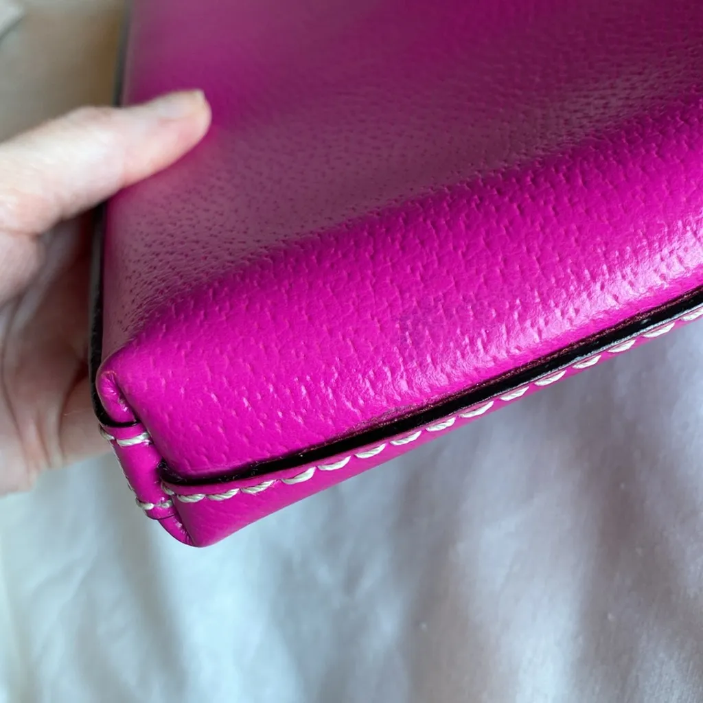 Kate Spade hot pink leather shoulder bag - Image 11