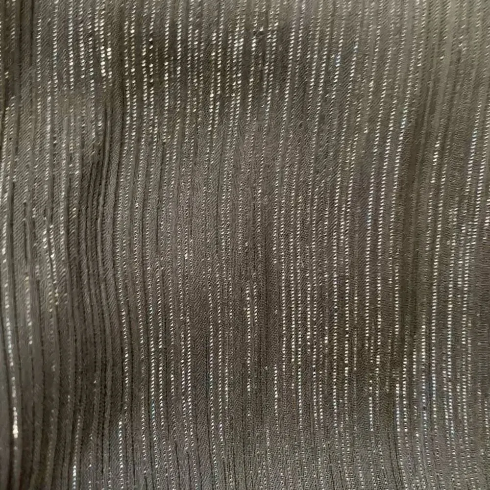 Michael Kors Dress Faux Wrap Black Metallic Shimmer Asymmetrical Ruffle Sheer - Image 13