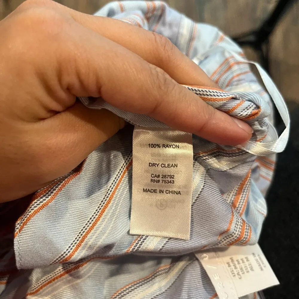 PURE / US light blue pinstriped jumpsuit Size M - Image 6