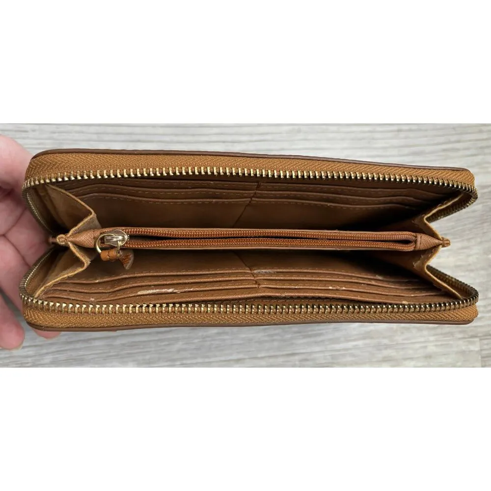 Fossil  | Women's Tricolor Leather Wallet Coin Card Holder Clutch - Image 3