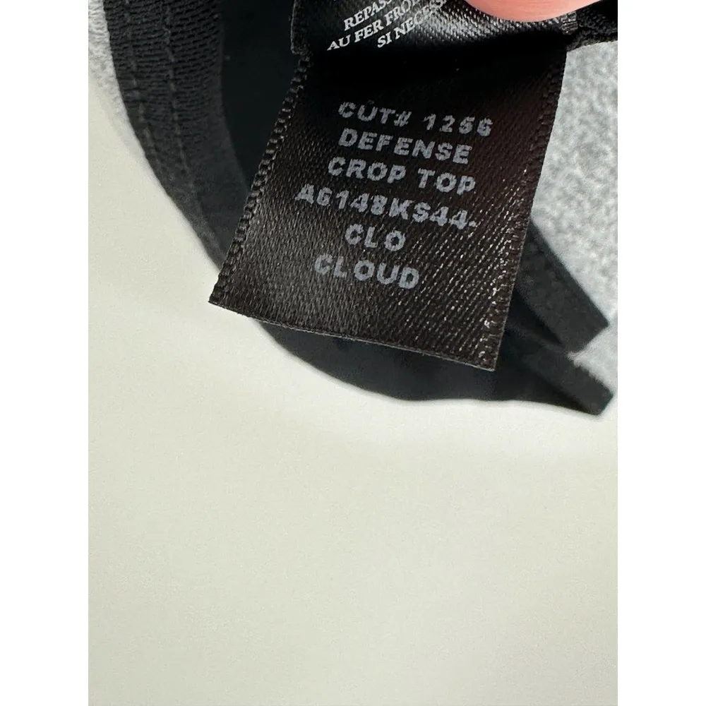 Koral Women's Gray Defense Crop Top In Cloud Sports Bra Size Medium NWT - Image 7