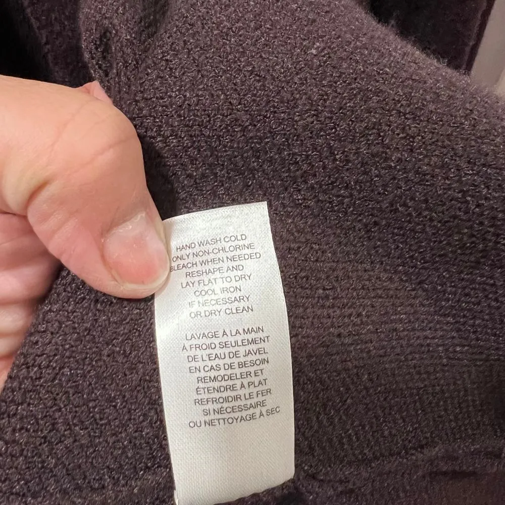 Truth by Republic Womens M Brown Cardigan Coat Shawl Collar Pockets Duster
Heavy Size M - Image 10